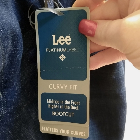 Lee Platinum Blue Jeans Boot Cut 16W Petite - Picture 8 of 16